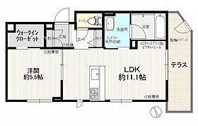 growth ring  ｜ 広島県広島市中区東白島町（賃貸マンション1LDK・1階・42.11㎡） その2