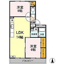 広島県安芸郡海田町寺迫1丁目（賃貸アパート2LDK・3階・56.00㎡） その2