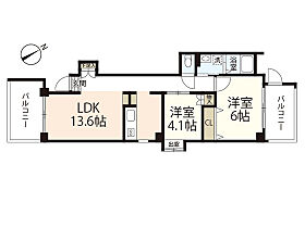 広島県広島市東区光が丘（賃貸マンション2LDK・4階・52.79㎡） その2