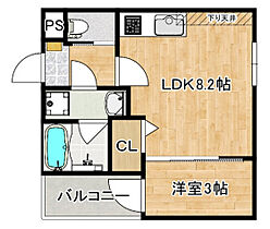 広島県広島市西区高須2丁目（賃貸アパート1LDK・3階・28.21㎡） その2