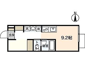 ポルトボヌール府中柳ヶ丘  ｜ 広島県安芸郡府中町柳ケ丘（賃貸アパート1R・2階・21.28㎡） その2