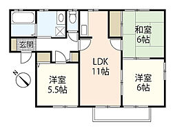 エイト・トータス一番館 3LDKの間取図画像