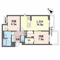 間取図画像 2LDK