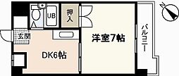 エクセルコート太田川 1DKの間取図画像