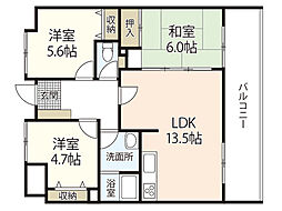 間取図画像 3LDK