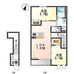 間取図画像 2LDK