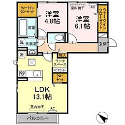 間取図画像 2LDK