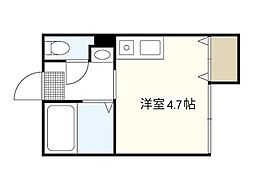 章栄ビル ワンルームの間取図画像