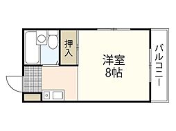 サンピア三滝 ワンルームの間取図画像