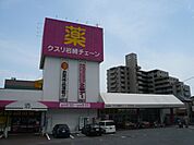 ドラックストア「クスリ岩崎チェーン広島廿日市店まで411ｍ」