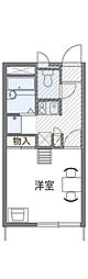 レオパレスアトリオ2 1Kの間取図画像