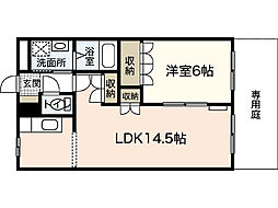 プロニティ東建 1LDKの間取図画像