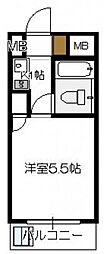 スタープラザ三筋 1Kの間取図画像