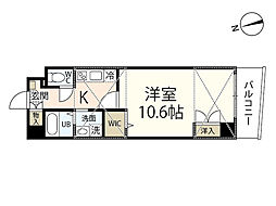 第25やたがいビル 1Kの間取図画像