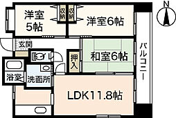 ワイビル 3LDKの間取図画像