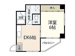 みさおビル 1DKの間取図画像