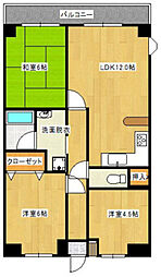 I・Oビル 3LDKの間取図画像