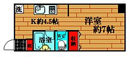 STSビル 1Kの間取図画像