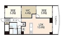 ハイタウン出汐 2LDKの間取図画像