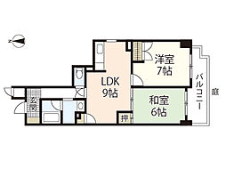 フォーラム牛田早稲田 2LDKの間取図画像