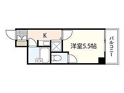 キャステール西川口町 1Kの間取図画像