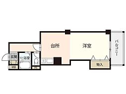 ラフィーネ府中 ワンルームの間取図画像