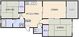 車コーポラス 3DKの間取図画像