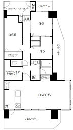 ヴェルディ西条東 3LDKの間取図画像