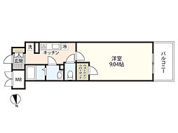 第32友建ビル 1Kの間取図画像