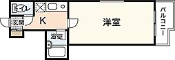 多田ビル 1Kの間取図画像