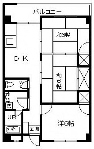 ブランシェ牛田 ｜広島県広島市東区牛田旭2丁目(賃貸マンション3DK・4階・55.21㎡)の写真 その2