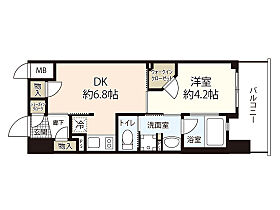 広島県広島市中区国泰寺町2丁目（賃貸マンション1DK・15階・30.71㎡） その2