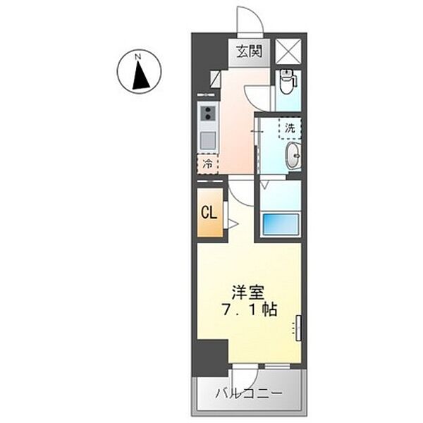 グランエッセ ｜広島県広島市西区中広町1丁目(賃貸マンション1K・10階・26.45㎡)の写真 その2