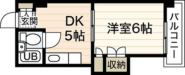 サンハイムうえだ ｜広島県広島市西区大芝3丁目(賃貸マンション1DK・4階・22.67㎡)の写真 その2