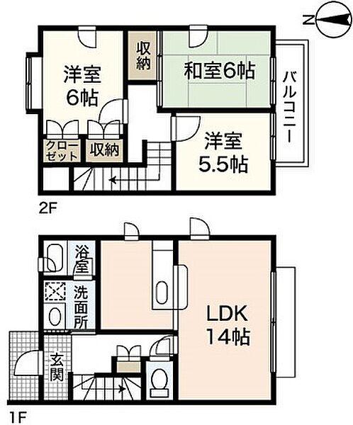 広島県広島市安佐南区川内3丁目(賃貸テラスハウス3LDK・1階・80.00㎡)の写真 その2