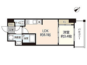 広島県広島市中区河原町（賃貸マンション1LDK・12階・29.41㎡） その2