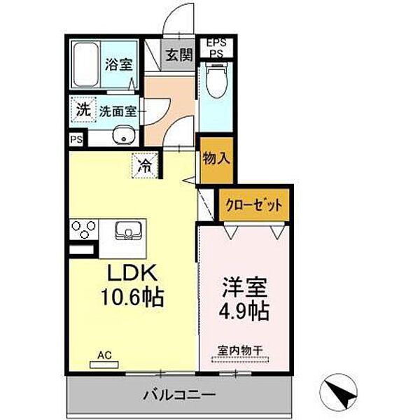 ベーレ ｜広島県広島市安佐南区緑井6丁目(賃貸アパート1LDK・3階・40.13㎡)の写真 その2