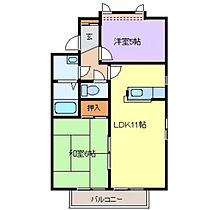 広島県広島市南区向洋新町3丁目（賃貸アパート2LDK・2階・51.36㎡） その2