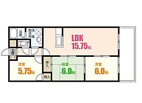 末田アパート  ｜ 広島県広島市安佐南区緑井4丁目（賃貸アパート3LDK・2階・69.12㎡） その2