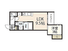 広島県広島市中区江波東1丁目（賃貸アパート1LDK・1階・30.96㎡） その2