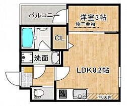 広島県広島市西区高須2丁目（賃貸アパート1LDK・3階・28.21㎡） その2