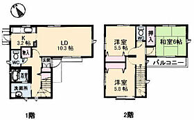 広島県広島市安佐南区川内4丁目（賃貸テラスハウス3LDK・1階・81.80㎡） その2