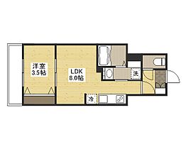 広島県広島市中区鉄砲町（賃貸マンション1LDK・4階・28.42㎡） その1