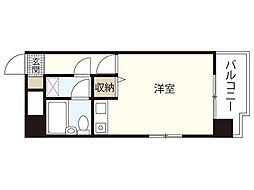 朝日プラザ横川駅前 ワンルームの間取図画像