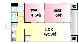 間取図画像 2LDK