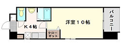 ニューズ弐番館 1Kの間取図画像
