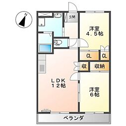 間取図画像 2LDK