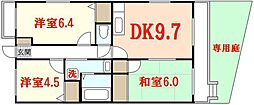 ノネット東野 3DKの間取図画像