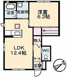 間取図画像 1LDK