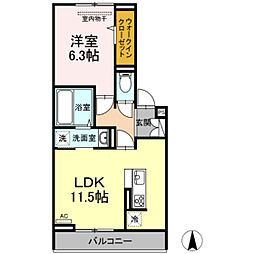 間取図画像 1LDK